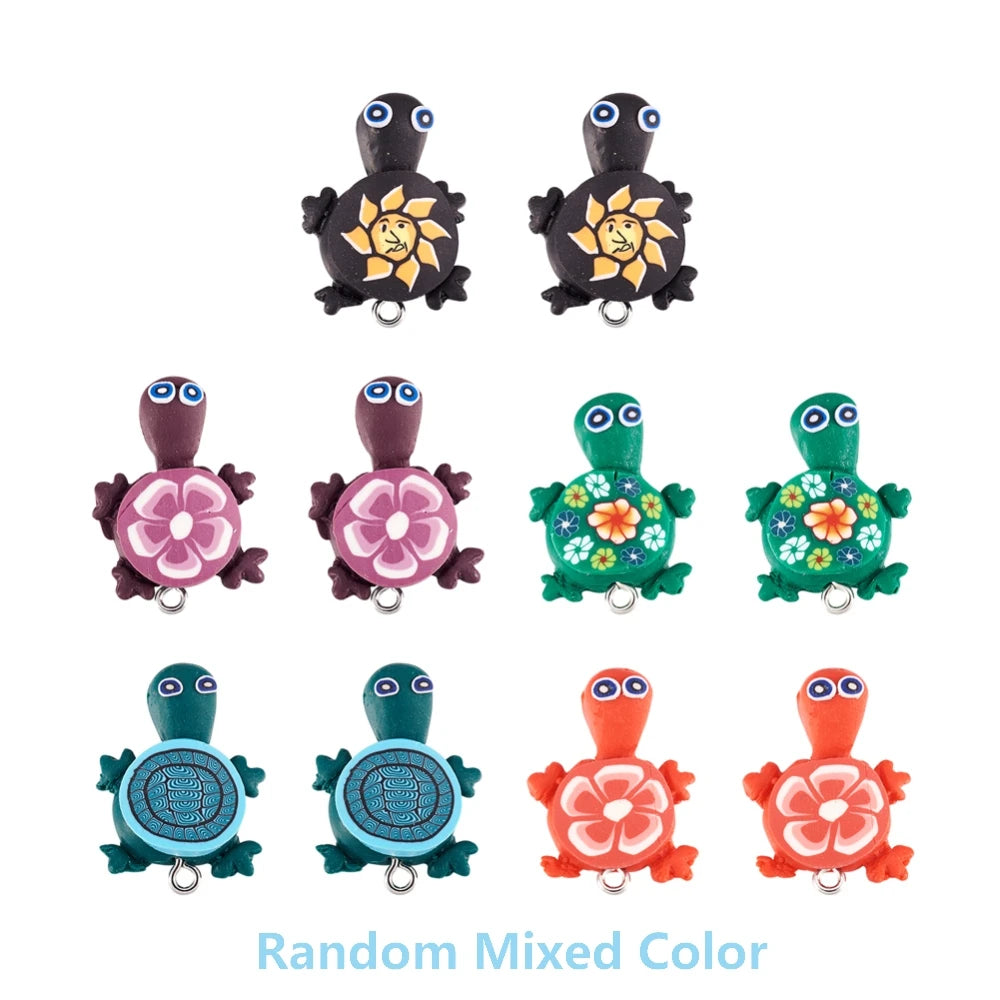 10Pcs Turtle Charms for Jewelry Making
