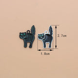 10Pcs Halloween Enamel Charms Beads for Jewelry Making