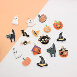 10Pcs Halloween Enamel Charms Beads for Jewelry Making