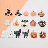 10Pcs Halloween Enamel Charms Beads for Jewelry Making