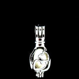 10Pcs Heart Bulb Pearl Cage Locket Aromatherapy Pendant