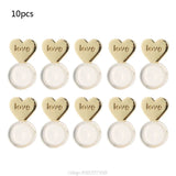 10Pcs Heart Earring Back With DIY Hole Safe Ear Studs Nuts Earings Lifters