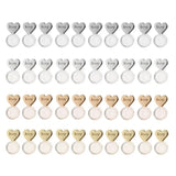10Pcs Heart Love Earring Lifters Backs Ear Lobe Support