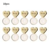 10Pcs Heart Love Earring Lifters Backs Ear Lobe Support