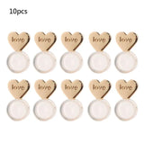 10Pcs Heart Love Earring Lifters Backs Ear Lobe Support