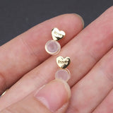 10Pcs Heart Love Earring Lifters Adjustable Ear Lobe Support