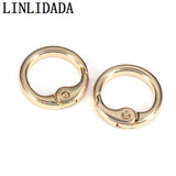 10Pcs Heart Round Clasp Snap Clips for Chain Purse Key Jewelry