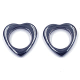 10Pcs Hematite Pendants Cross Heart Turtle Gunmetal Jewelry DIY Charms