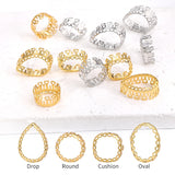 10Pcs DIY Jewelry Metal Frame High Claws-Settings Mixed Shape Crystal Base