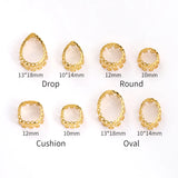 10Pcs DIY Jewelry Metal Frame High Claws-Settings Mixed Shape Crystal Base