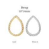 10Pcs DIY Jewelry Metal Frame High Claws-Settings Mixed Shape Crystal Base