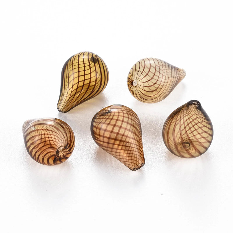 10Pcs Glass Ball Beads Double Hole Glass Bottle Charms For DIY Jewelry Making