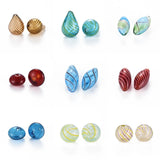 10Pcs Glass Ball Beads Double Hole Glass Bottle Charms For DIY Jewelry Making