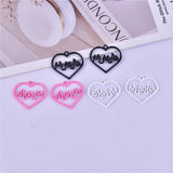 10Pcs Hollow Fire Heart Charms for Jewelry Making