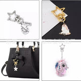 10Pcs Hollow Star/Moon Spring Clasp Swivel Clip Snap Hook Lobster Claw for DIY