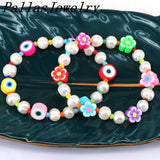 10Pcs Colorful Rainbow Clay Heishi Bracelet Women&Men Gift