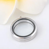 10Pcs Round Floating Locket Pendant Memory Living Medaillon For Jewelry