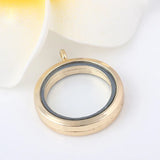 10Pcs Round Floating Locket Pendant Memory Living Medaillon For Jewelry