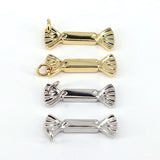 10Pcs Silver Plated Candy Wrapper Pendant Charm for DIY Jewelry