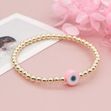 10Pcs Beaded Eye Bracelets For Women Lucky Eye Pulseras