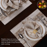 10Pcs Hotel Napkin Ring Metal Napkin Buckle for Table Decoration