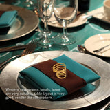 10Pcs Hotel Napkin Ring Metal Napkin Buckle for Table Decoration
