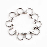 10Pcs U-Shaped False Nose Ring Set Piercing Jewelry