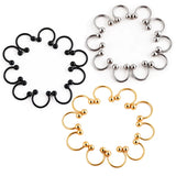 10Pcs U-Shaped False Nose Ring Set Piercing Jewelry