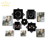 10Pcs Marble Pattern Jewelry Boxes - Ring Bracelet Box Paper