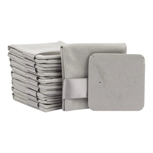 10Pcs Jewelry Pouch with Display Card, Storage Necklace Earrings Holder