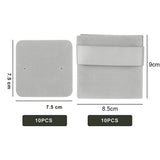 10Pcs Jewelry Pouch with Display Card, Storage Necklace Earrings Holder