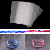 10Pcs Epoxy Resin Jewelry Mold with Ink-style Film Fillings