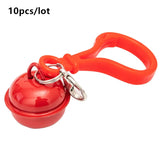 10Pcs Keychain Buckle Lobster Clasp Bell Pendant Keyring DIY Jewelry Bag