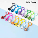 10Pcs Keychain Buckle Lobster Clasp Bell Pendant Keyring DIY Jewelry Bag