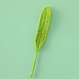 10Pcs Knitted Green Leaves DIY Sewing Crochet Decoration