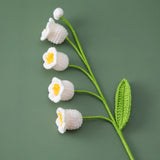 10Pcs Knitted Green Leaves DIY Sewing Crochet Decoration
