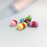 10Pcs Woolen Yarn Resin Animal Rabbit Pendants For Jewelry Making