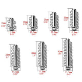 10Pcs Layered Bracelet Necklaces Slide Magnetic Clasps Rhodium Plated
