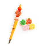 10Pcs Lemon Shaped Silicone Teething Beads Baby Chew Toy