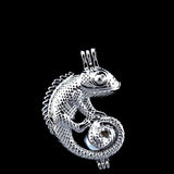10Pcs Lizards Pearl Cage Aromatherapy Oil Diffuser Necklace Bracelet