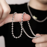 10Pcs Stainless Steel Bulk Ball Bead Chains For DIY Jewelry