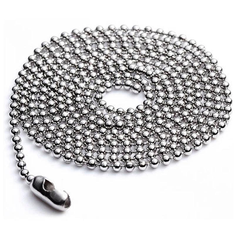 10Pcs Stainless Steel Bulk Ball Bead Chains For DIY Jewelry
