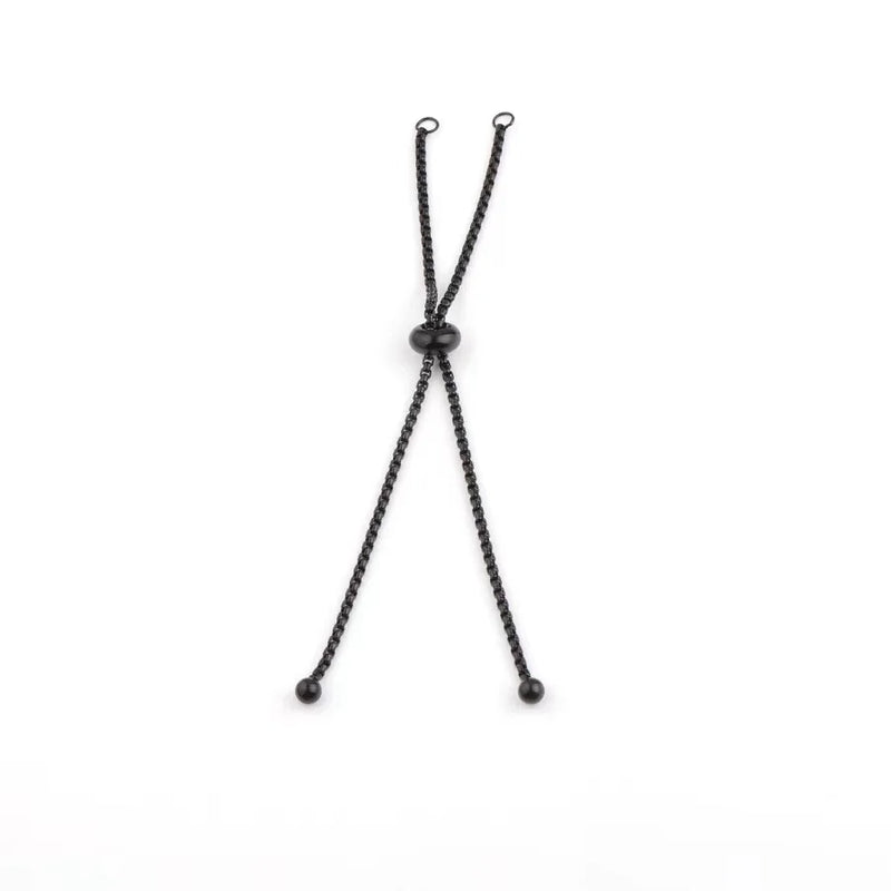 10Pcs 1.8mm Stainless Steel Chain Slider Extender for DIY Jewelry
