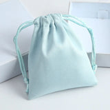 10Pcs/Lot Small Fresh Lake Suede Bags for Jewelry Earphone Storage Pouches