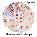 10Pcs/Lot Random Mix Cotton Drawstring Aroma Pouch Vintage Bag