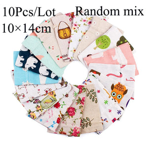 10Pcs/Lot Random Mix Cotton Drawstring Aroma Pouch Vintage Bag
