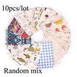10Pcs/Lot Random Mix Cotton Drawstring Aroma Pouch Vintage Bag