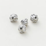 10Pcs/Lot Patterned Brass Spacer Beads for Jewelry Making