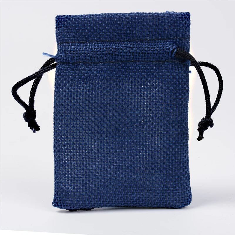 10Pcs Colorful Jute Bag Drawstring Storage Pouch for Dry Flower Tea Soap