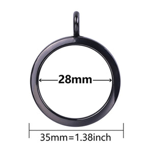 10Pcs 20/30/35/40mm Round Glass Twist Memory Locket Pendant For Jewelry Making